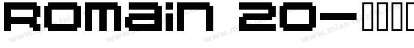 Romain 20字体转换